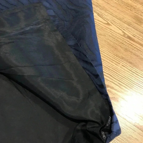 Banana Republic Navy Animal Print Wave Texture Empire Sheath Dress - Picture 9 of 11